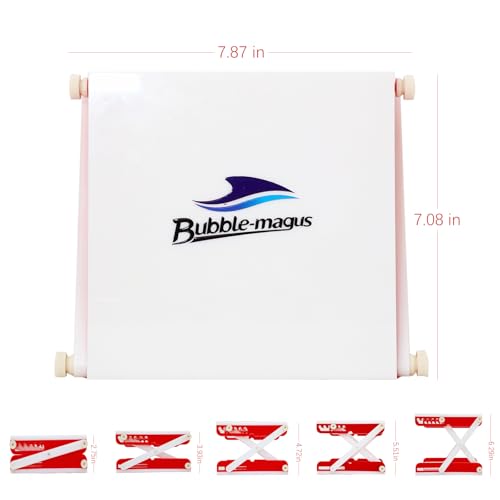 Image of Bubble Magus Multi Function Stand, Skimmer Stand, Acrylic Bracket, Adjustable Height Skimmer Stand Protein Skimmer Accessories for Saltwater Fish Tanks (Red)