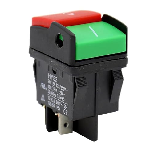 Interrupteur à bouton-poussoir HY52 avec voyant lumineux 4 broches