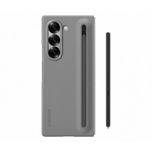 Samsung S Pen Case Custodia con S Pen integrata e design sottile per Galaxy Z Fold6, Silver Shadow
