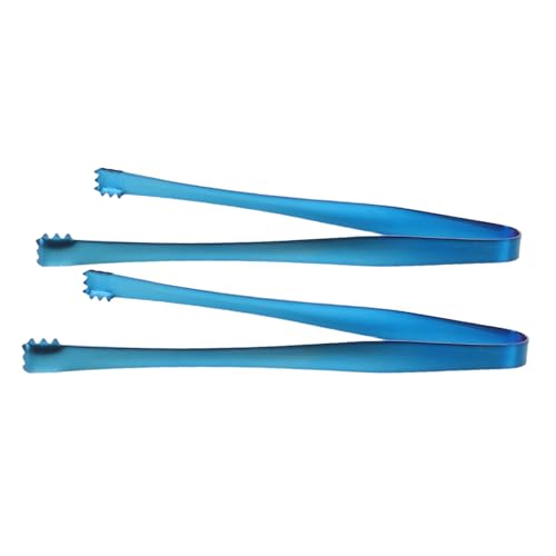 HONMEET 2-piece Nonslip Stainless Steel Ice Cube Tongs Multipurpose Tea Party Serving Tongs for Outdoor Camping Cooking