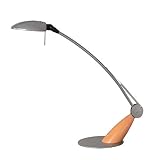 Aluminor SWINGO 2 G Lampe DE Bureau, Gris + Bois Naturel
