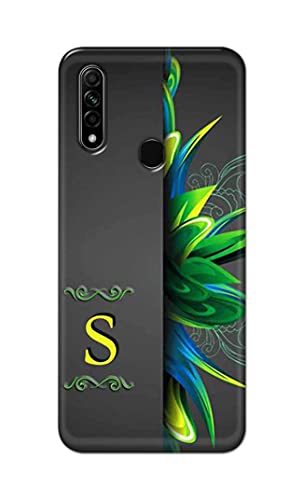 Image of Name II Initial II Letter Alphabet S Hard Back Case Cover for Oppo A31 (2020) / Oppo A8 Back Cover -(J5) VNS2222