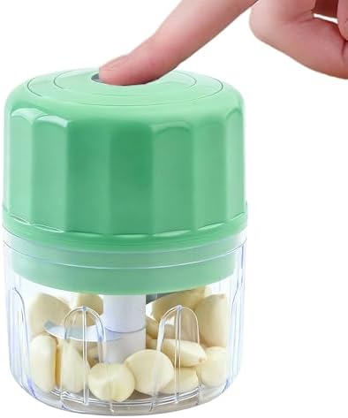 Elektrikli Sarımsak Doğrayıcı Cihazı - Taşınabilir Kablosuz El Öğütücüsü - USB Şarj Edilebilir Soğan Doğrayıcı Cihazı,Sarımsak, Zencefil, Biber, Soğan, Fındık, Sebze, Meyve, Et, Mutfak Baharatları İçi - Görsel 1