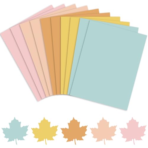 Papier cartonné de couleurs automnales pour décorer vos tables de fête et albums de souvenirs