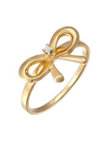 Bague noeud diamant Elli bague femme argent 925 tendance diamant