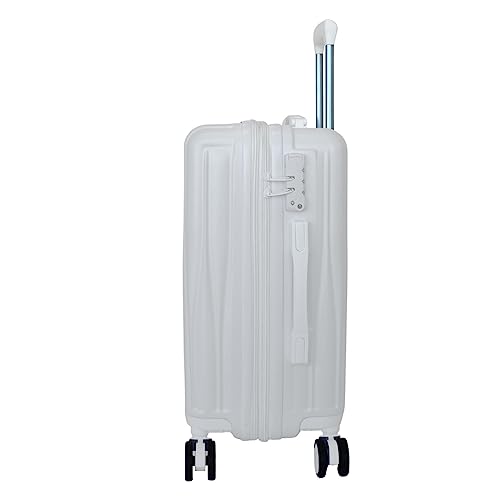 World Traveler Horizons 3-Piece Expandable Spinner Luggage Set, Cream White, One_Size3