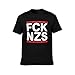 Politik Fuck Nazis FCK NZS,Men's T-Shirt Black-Style 6XL