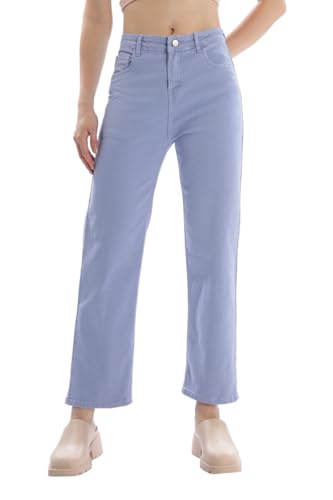 Image of RAGZO Relaxed Fit Jeans for Women || Women High Waist Jeans Pants || Flare Denim Jeans || Loose Fit Jeans for Women
