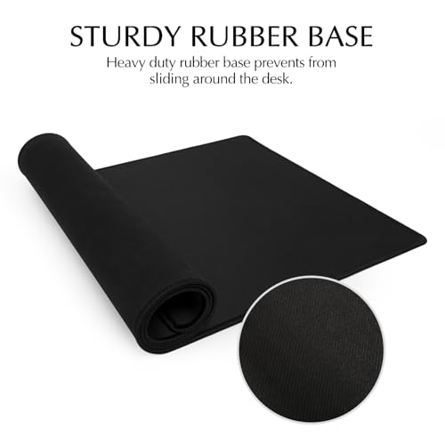 Image of JIALONG Large Gaming Mouse Pad, Extended Mousepad with Black Stitched Edges, XXL Desk Mat, Big Computer Keyboard Mat for Gaming and Office, 35.4 x 15.7 inches