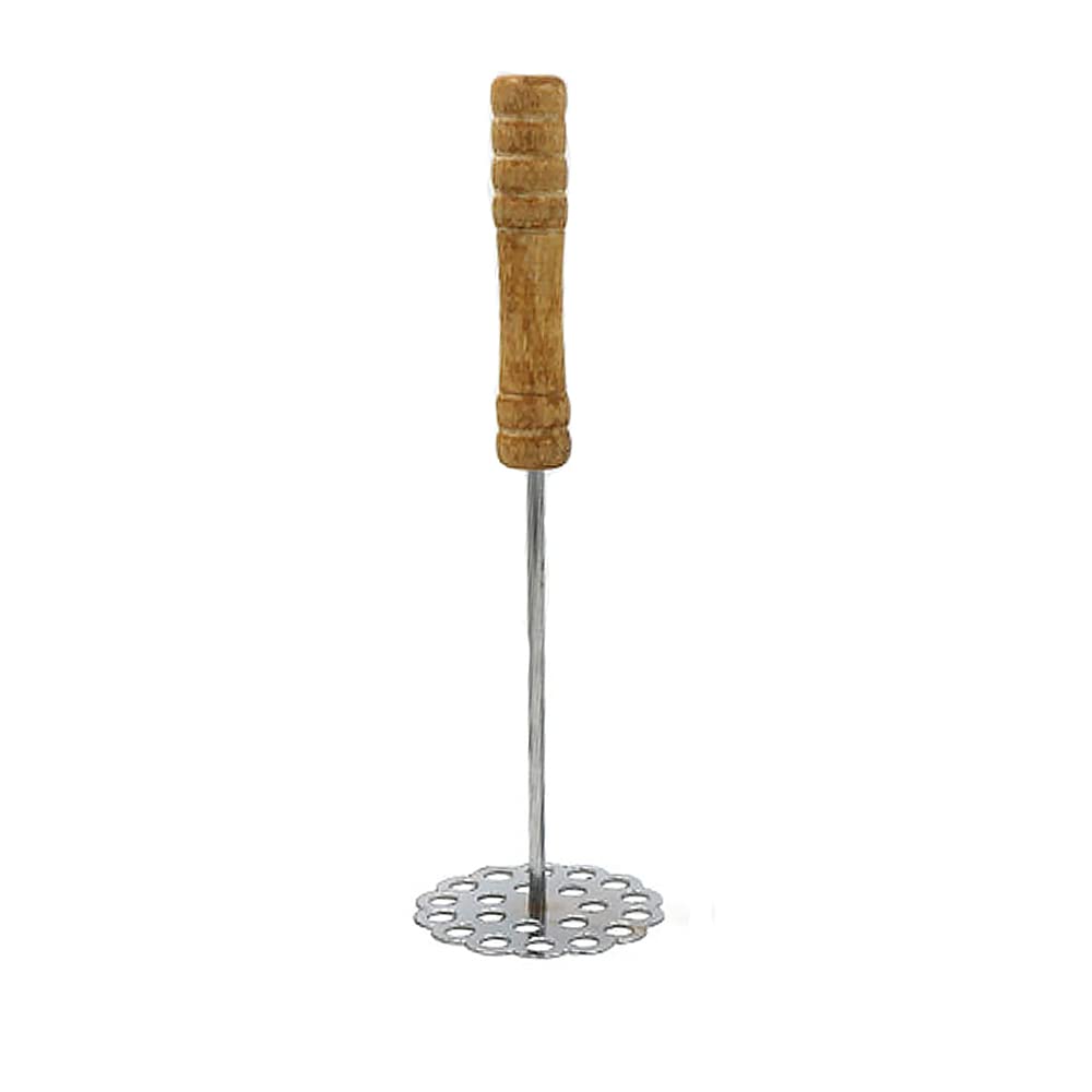 Potato Masher, Stainless Steel Masher Ricer Professional Kitchen Cooking Utensil Non Slip Handle Vegetable Masher Ricer, Type D