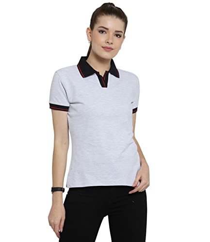 Image of Scott International Women's Regular Fit 100% Pure Organic Cotton Polo T-Shirt | Womens Polo Collar Neck T-Shirt | Cotton Plain Polo Neck Half Sleeve T-Shirt | Tshirts for Women