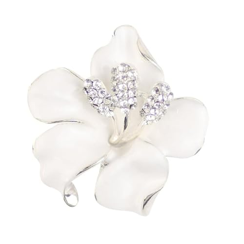 TecoKart® Floral Brooch Pin for Women – Flower Saree Brooch for Women,Girls and Men | Elegant Ladies Brocher for Saree, Dress & Hair Accessory