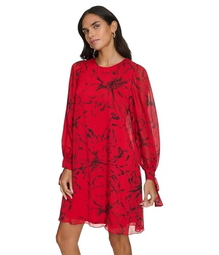 Robe décontractée fleurie coupe droite Calvin Klein chic imprimé floral printemps