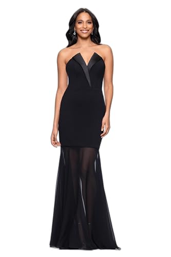 Image of Betsy & Adam Women's Cape Sleeve High Neck Bodycon Knee Length Dress with Cutout