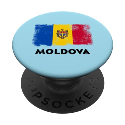Moldova Flag Moldavia Flag PopSockets PopGrip Intercambiable