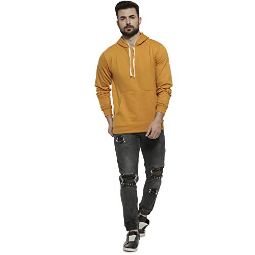Image of Campus Sutra Men Cotton Regular Fit Hooded Sweatshirt