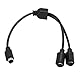 QUARKZMAN S Video Kabel 0,3 M, Mini DIN 4 Pin S-Video Kabel Männlich zu Männlich Versilberter Stecker Übertragung für TV-Empfänger Monitor S-VHS VCR DVD
