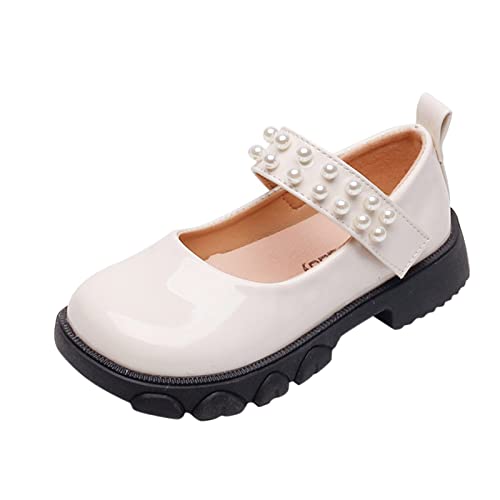Fashion Four Seasons Children Casual Shoes Girls Thick Bottom Non Slip Comfortable Solid Color Pearl Kids Talk