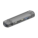 Clé USB 3.0 en d'aluminium pour ordinateur portable, lecteur de cartes externes, multifonction   de données à haute vitesse pour téléphones portables, ordinateurs, appareils photo
