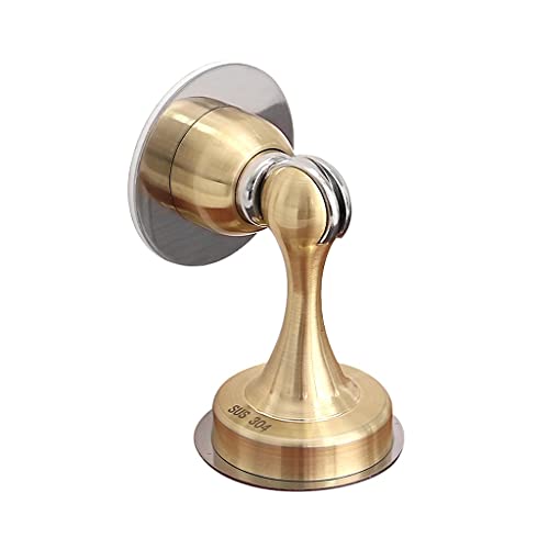 Butée de porte coupe-vent grise avec support au sol et fixation murale - 2