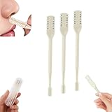 Nasal Hair Cutter, nasal hair cutterr 2-in-1 Manual Nose Trimmer, Double Sided Nose Hair Knife Nostril Hair Remover Tool 360° Rotating Nose Hair Cleaner, Easy to use for Women Men (3PCS - Beige)