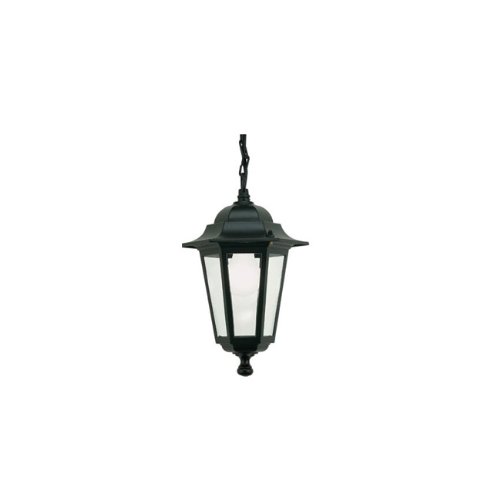 Mini hexagonal pendant lamp classic design for outdoor black