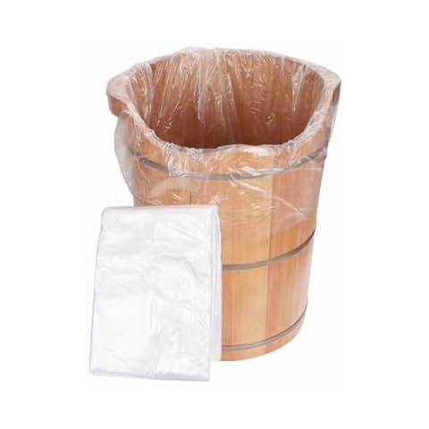 Vitaciti 100 Pcs Disposable Foot Tub Liner Portable Bath Basin Bags,Thin Large Clear Foot Bath Basin Bags for Foot Pedicure Spa Beauty Salon Hotel Home Use Ionic Detox Foot Tub Basin 43in.(W)*25in.(H) Cover