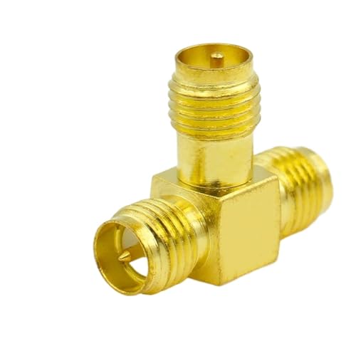 Adaptador macho a hembra divisor en T tipo T triple conexión estable antioxido de cobre