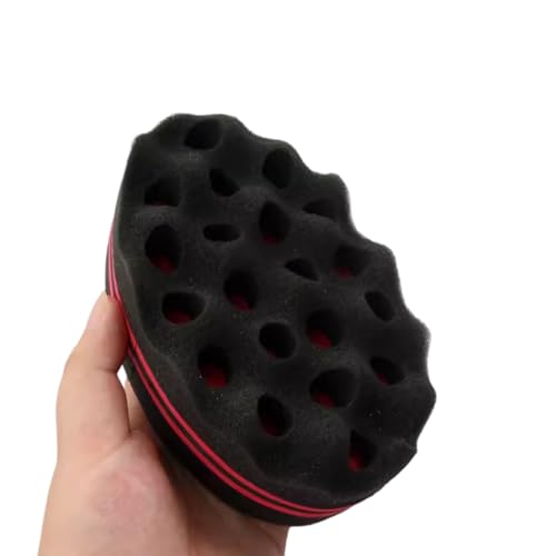 Esponja para el pelo - Cepillo con agujeros grandes, material de peinado, herramienta de rizado | para definir rastas y crear volumen en el hogar Barría Barberia Afro Urban