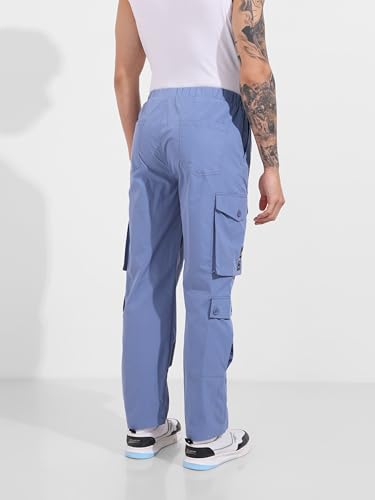 Image of The Indian Garage Co Men Relaxed Fit Mid-Rise Cargos