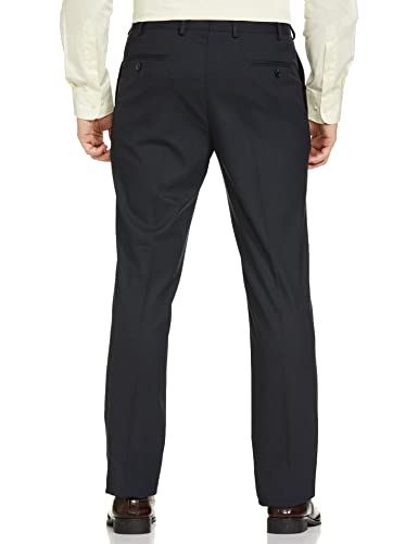 Image of Park Avenue 0 Men's PLEATLESS Smart FIT Dark Blue Formal Trouser