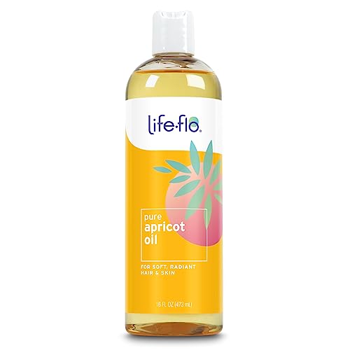 Life-Flo Pure Apricot Oil | Rich Moisturizer For Face, Body & Massage | Nourishes & Strengthens Hair & Soothes Scalp | Cold-Pressed & No Hexane, 16oz