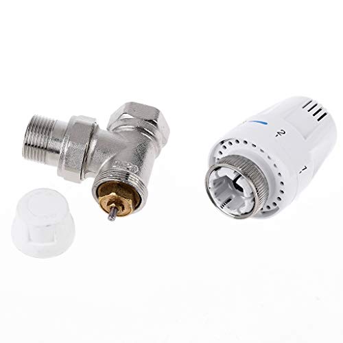 Leidersty Thermostatic Radiator Valve for Heating Temperature Control System Water Valve Accessories - Thumbnail 7