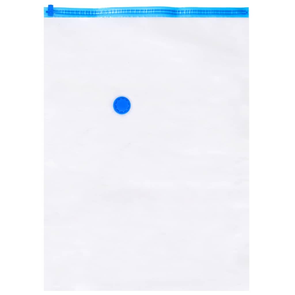 Worki próżniowe, zestaw 10 sztuk, 80 x 60 cm, do przechowywania ubrań, pościeli i poduszek z zamkiem przesuwnym