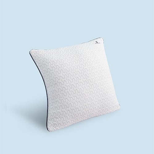 Image of SleepStore Fibrom Cushion Pillow for Relaxing, Pack of 1, 16x16 Inch | Medium Firm Support | Versatile Pillow for Back, Side & Sofa Use | Soft Fiber Foam Comfort