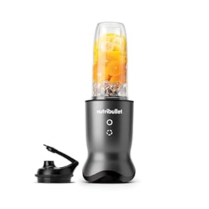 Nutribullet Ultra 1000 – Mixer für Smoothies, Pestos, Dips, kabelgebunden, Edelstahlklingen, Touch-Tasten, 900ml Tritan Becher, inklusive To-Go Deckel, 1000 Watt, Grau (NB1004DGB)
