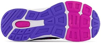 New Balance Kid's 680 V6 Lace-up Running Shoe, Black/Magenta Pop/Aura, 11 Wide Little Kid - 5