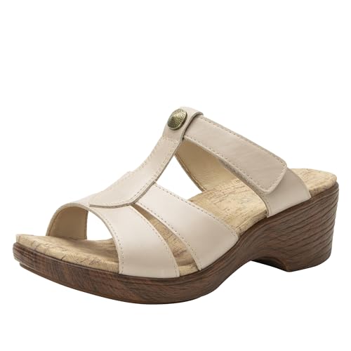Alegria by PG Lite Femme Sandale cale en cuir confort