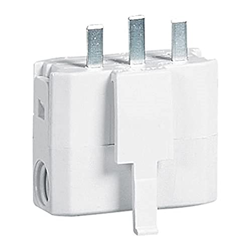 LEGRAND | Fiche DCL 6A 250V~ Pour Connecter Un Luminaire Sur Socle DCL, Connexion À Vis, Avec Serre-Câbles, Affleurant Le Couvercle De La Boîte