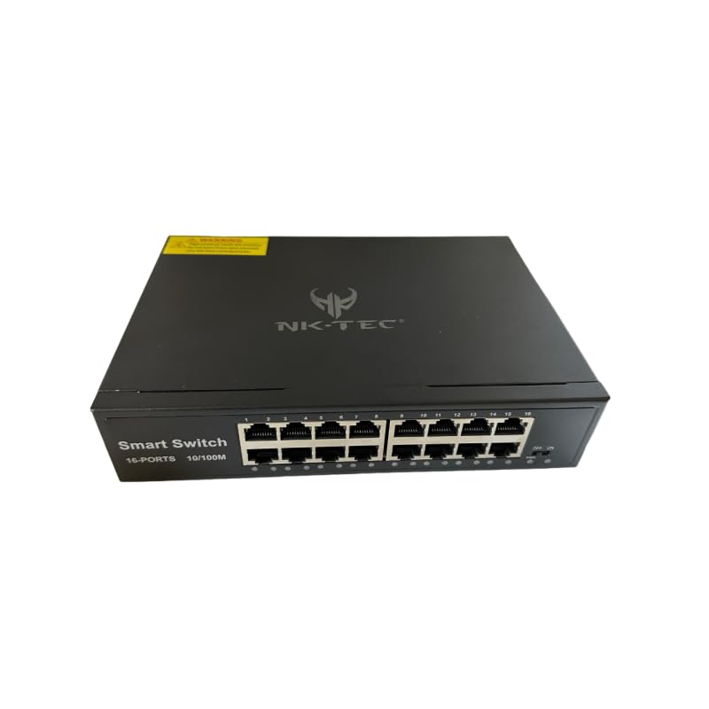Switch Ethernet 10/100mbps 16 porte NK-Tec NK-SW-116E