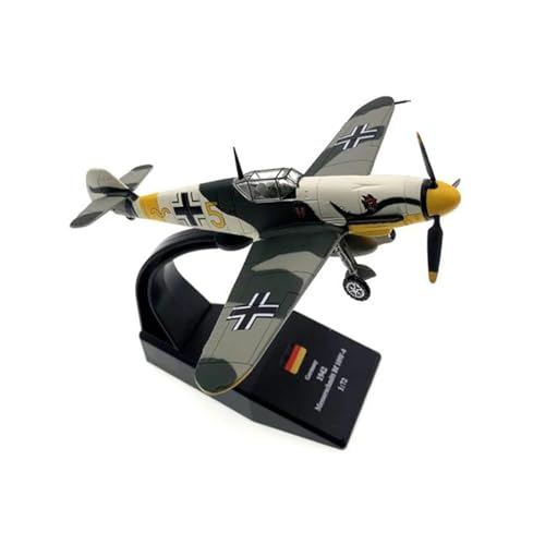 Modelo de avión de aleación Bf-109 a escala 1:72, acabado prémium para colección 7