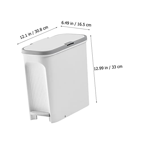 Caneca de basura rectangular Mobestech con tapa miniatura 7