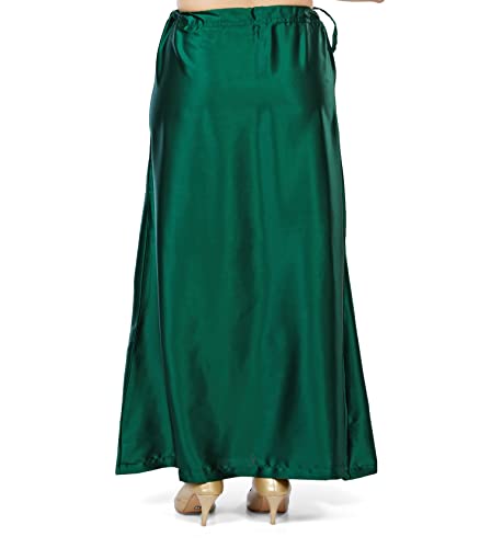 Image of Madhu Fashion Women's Satin Saree Petticoat Saree Underskirt