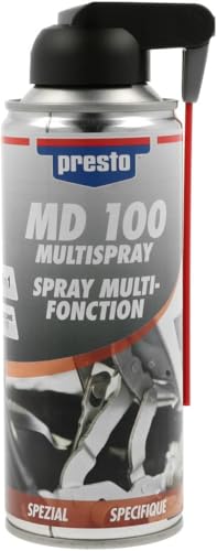 presto MD 100 Multispray 400 ml vielseitiges Schmiermittel Korrosionsschutz feuchtigkeitsabweisend silikonfrei schützt Metall löst Rost