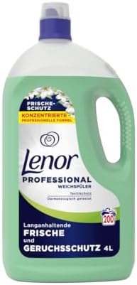 Lenor Professional Fabric Softener, 200 Washes, 4 Litres, Fresh Protection, Long-Lasting Freshness and Odour Protection for Professional Use, Professional Use image 2