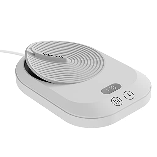 Coffee Cup Warmer for Desk, Smart Coffee Warmer for Desk Auto Shut Off Timer, Electric Coffee Mug Warmer for Desk with 3-Temp Settings, Coffee Warmer with TEM/TIME Display, Wax Warmer, Good Gift