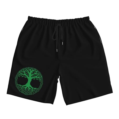 Celtic Tree of Life Men's Quick-Dry Board Shorts 7