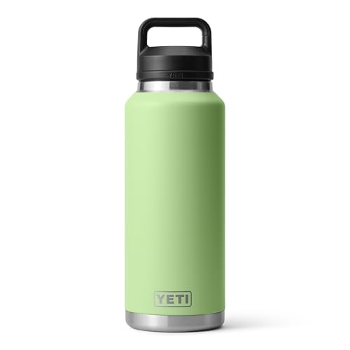 YETI Rambler 46 oz Bottle, Leakproof, Vacuum Insulated, Stainless Steel with Chug Cap, Key Lime