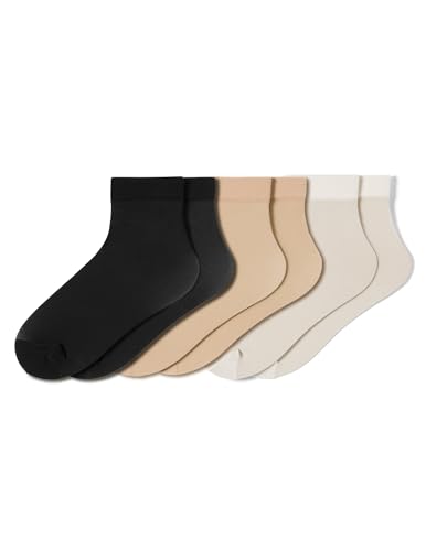 Image of HUE Women's Sheer Anklet 3 Pair Pack