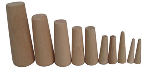 SeaLux Marine Tapered Conical Thru-Hull Emergency Soft Wood Plugs Set of 10 for Small Hull